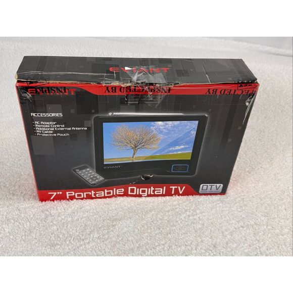 Eviant T7 7" Portable LCD Digital TV AC Adaptor Remote - Picture 12 of 16